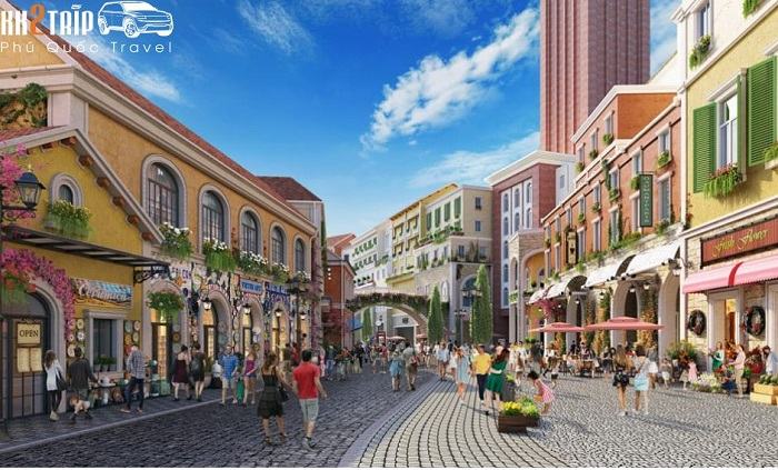 Central Village in the Mediterranean Town