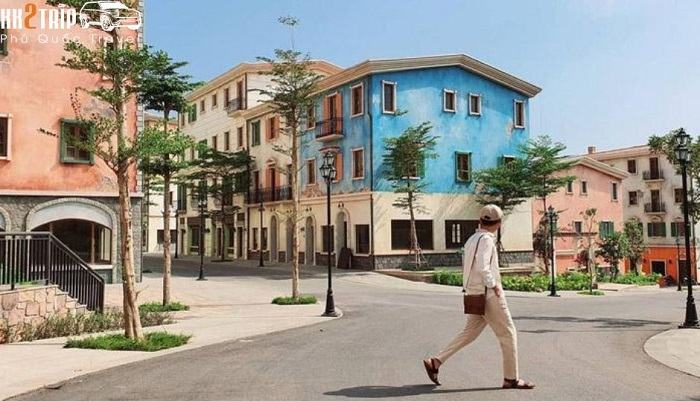 Sunset view in the Mediterranean Town