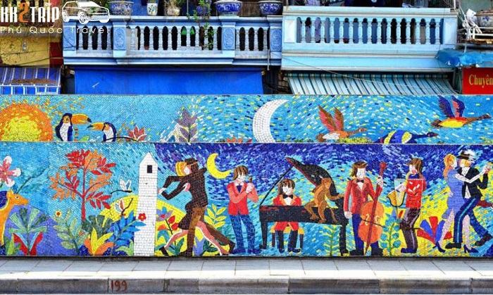 Ceramic Road in the Mediterranean Town