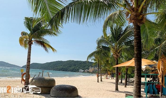 Relaxing on Khem Beach, Phu Quoc