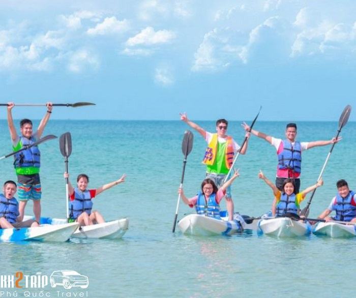 Kayaking at Long Beach, Phu Quoc